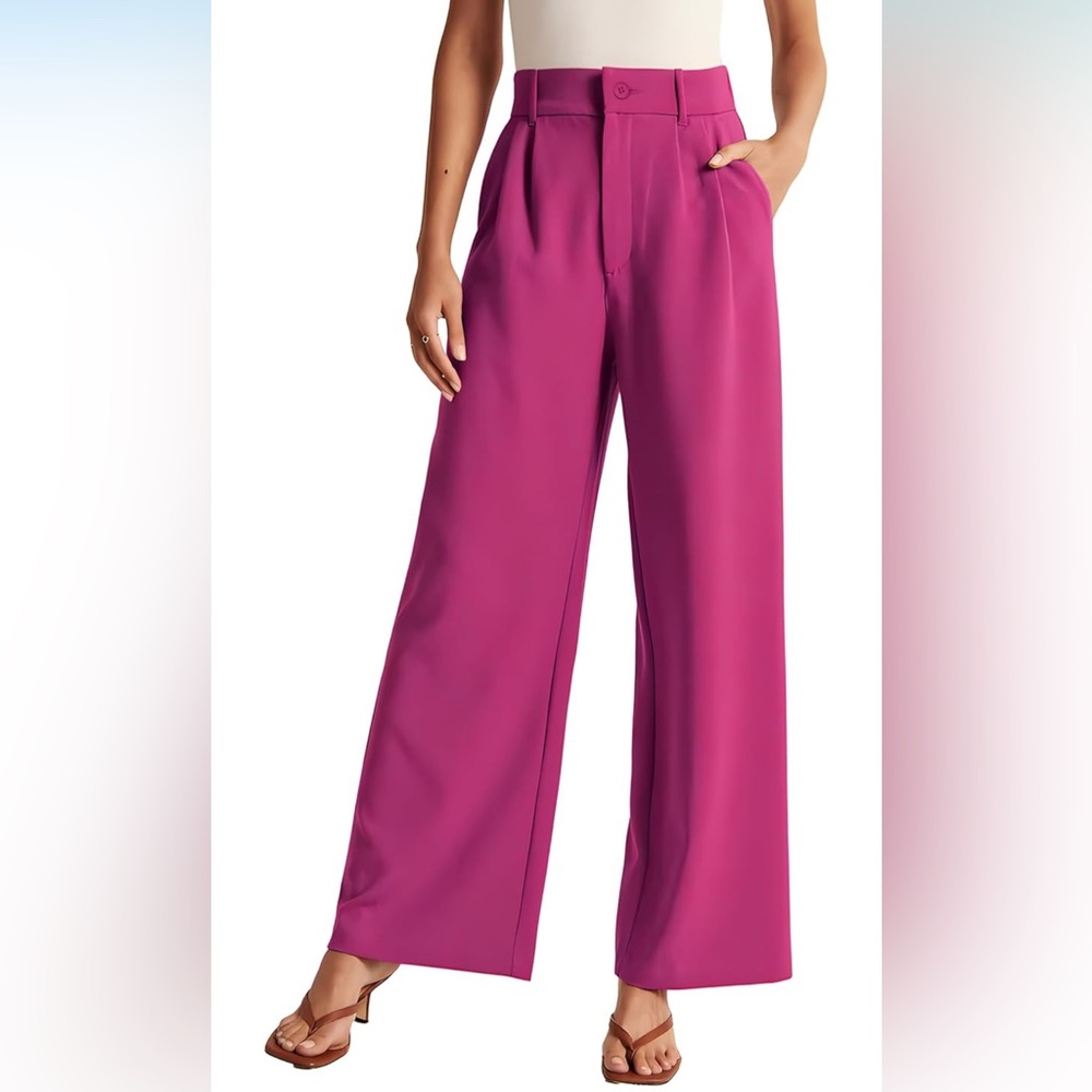Women's Pink Wide-Leg Pants NWT